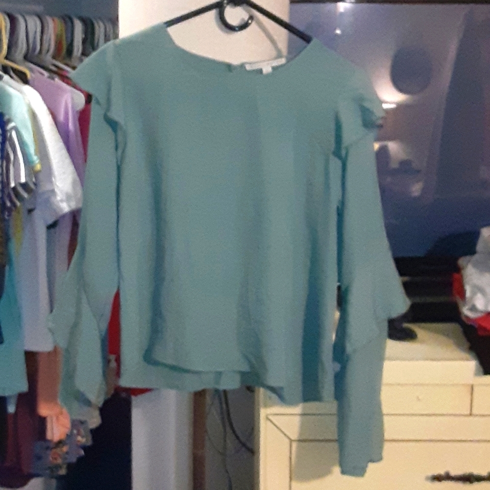 Olive Long Sleeve Blouse